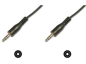 Кабель Digitus аудио соединительный, стерео 3.5mm M/M, 1.5m black (AK-510100-015-S)