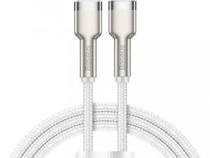 Кабель для зарядки и обмена данными BASEUS CATLJK-A02 Cafule Metal Type-C to Lightning PD 20W 2.4А 1 м White