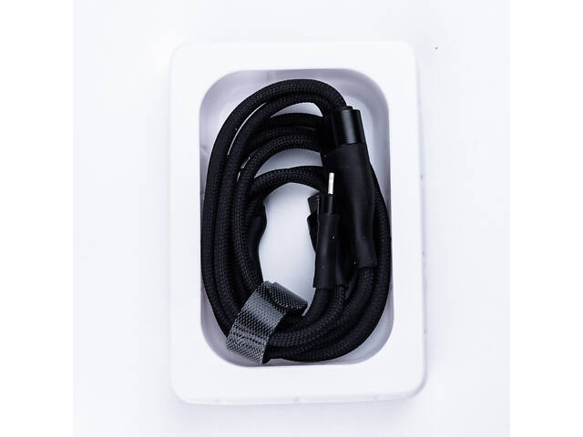 Кабель SmartX 3-in-1 Charging Data Cable USB-A to microUSB/USB-C/Lightning кабель для зарядки 3 в 1 - Фото 5