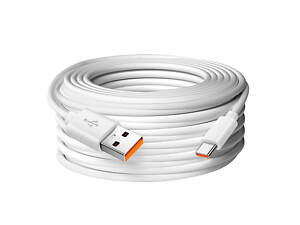 Кабель для зарядки и питания Digital USB Type-C 2A 14 м Белый (USB/Type-C14m)