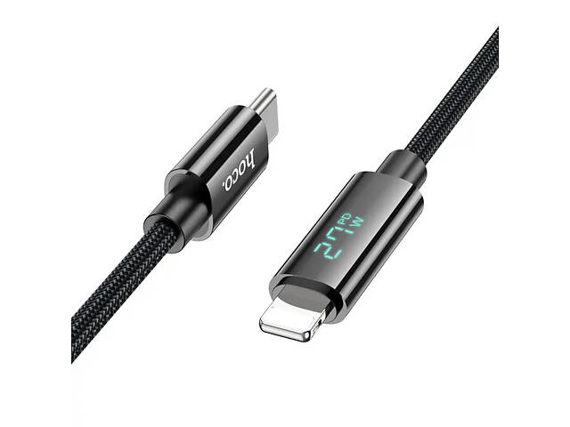 Кабель Hoco U125 Type-C to Lightning 27W Benefit display iP - Фото 1