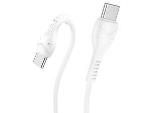 Кабель Hoco X37, Type-C-Type-C, 60W, White, довжина 1м, BOX
