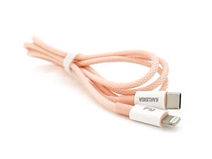 Кабель iKAKU KSC-723 GAOFEI PD20W smart fast charging cable (Type-C to Lightning), Pink, длина 1м, BOX