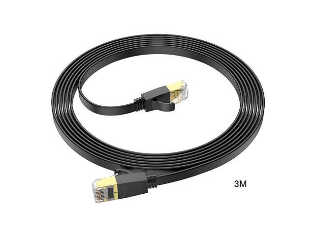 Кабель мережевий для інтернету HOCO US07 General, 3 м, чорний - Фото 3