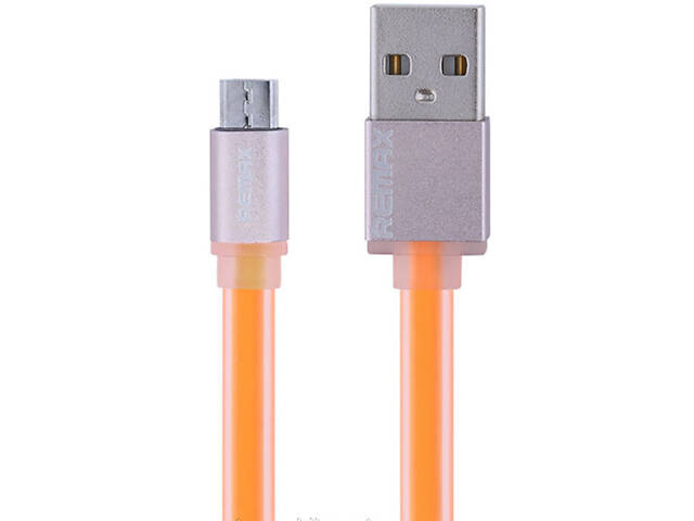 Кабель microUSB Colorful 1м orange Remax 311801 - Фото 1