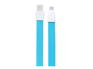 Кабель microUSB Flat Full Speed II RC-011m 1m blue Remax 311003
