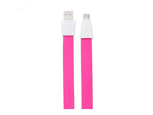Кабель microUSB Flat Full Speed II RC-011m 1m pink Remax 311002