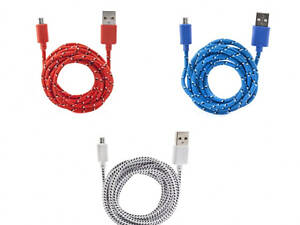 Кабель мікро-USB асортимент 3 кольори