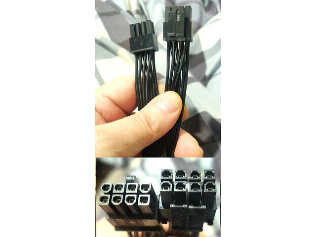 Кабель модульный блока питания переходник CPU SATA MOLEX PCI-E кабеля - Фото 7