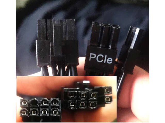 Кабель модульный блока питания переходник CPU SATA MOLEX PCI-E кабеля - Фото 8