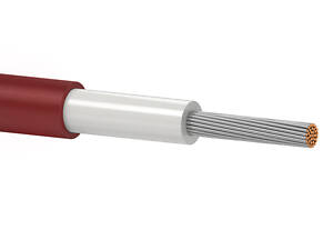 Кабель Одескабель H1Z2Z2-K 1*4 red 4 mm2, цена за метр, красный Провод одескабель