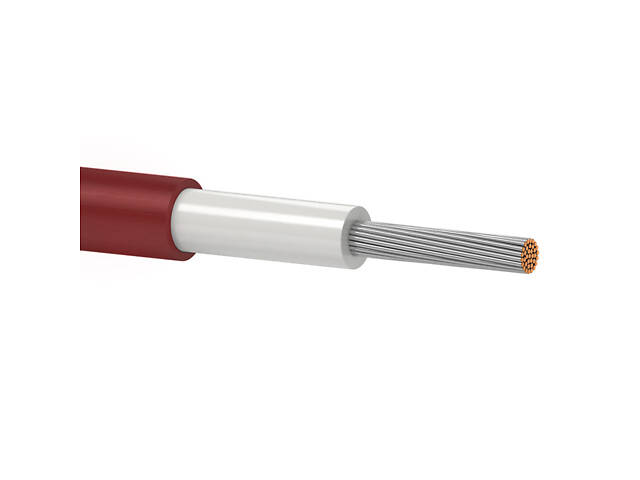 Кабель Одескабель H1Z2Z2-K 1*4 red 4 mm2, цена за метр, красный Провод одескабель - Фото 1