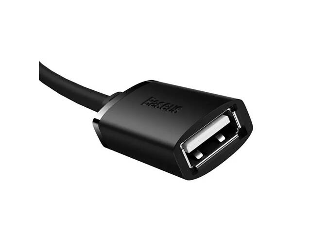 Кабель-подовжувач Baseus AirJoy Series USB2.0 Extension Cable 1.5m Cluster Black - Фото 2