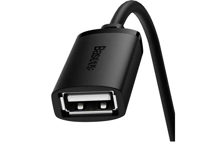 Кабель-подовжувач Baseus AirJoy Series USB2.0 Extension Cable 1.5m Cluster Black - Фото 4