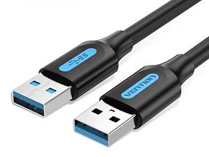 Кабель-подовжувач Vention USB 3.0 A Male to A Male Cable 0.5M Black PVC Type (CONBD)