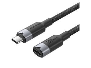 Кабель подовжувач USB 3.2 Gen2 Type-C M-F 1.0 м 100W 10Gbps 4K60HZ Vention