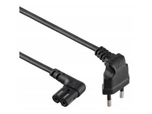 Кабель живлення C7 0.5m 0.5mm2 Merlion (PC-184/2 CEE7/16-C7 CU5)