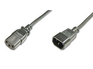 Кабель питания Digitus (C14/M - C13/F) black,1.8m (AK-440201-018-S)