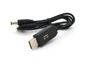 Кабель живлення USB to DC 5.5x2.5mm 12V 1.0m OEM Voltronic (KPFR/5-12)
