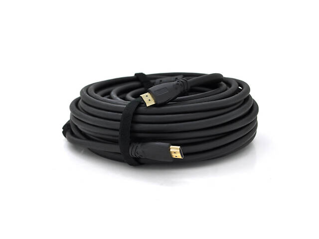 Кабель Ritar PL-HD347 HDMI-HDMI 19+1, Ultra HD 4Kx2K, 2160P, 20.0m, v2,0, OD-8.5mm, з фільтром, круглий Black, - Фото 1