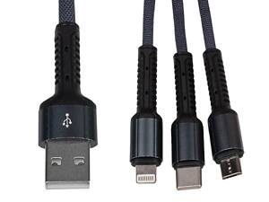 Кабель (шнур) LP 3 в 1 USB 3.0 to Type-C/Lightning/Micro-USB 1м (C20CM)