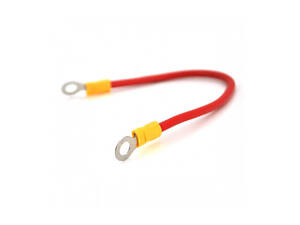 Кабель силовий Voltronic 100мм 6мм*кв. під болт М6 (6,3мм вн. діаметр) підкл. до акум. (11745)