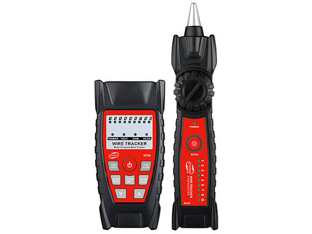 Кабель-тестер (RJ-45 и RJ-11) BENETECH GT66 - Фото 1