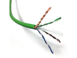 Кабель U-UTP 450-24, кат. 6, AWG 24, LSZH (CPR C) зелений, 500м, Corning