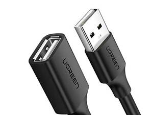 Кабель UGREEN US103 USB 2.0 A Male to A Female Cable 3m (Black)(UGR-10317) yL.