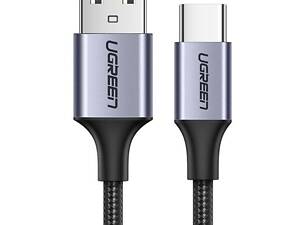 Кабель UGREEN US288 USB-A 2.0 to USB-C Cable Nickel Plating Aluminum Braid 1m (Black) (UGR-60126) yL.