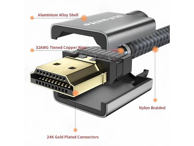 Кабель Ult-Unite HDMI 2.0 300 см. HDMI кабель 18 Гбіт, 60 Гц 4К, для MacBook Pro, Playstation 5, Xbox, TV - Фото 3