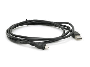 Кабель USB 2.0 (AM/Miсro 5 pin) 1,5м, черный, Пакет Q250