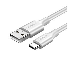 Кабель USB 2.0 AM-Type-C M, 0,5 м, 60W Nickel Plating Білий, US287 UGREEN