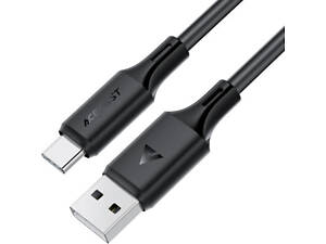 Кабель USB 2.0 AM-Type-C M, 1.2м 3A 60W silicone C17-04 Black Acefast