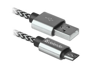 Кабель USB 2.0 AM-Type-C M, 1.0 м, белый, 09-03T PRO Defender