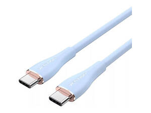 Кабель USB 2.0 Type-C M-M, 1.0 м 100W Light Blue Silicone Vention