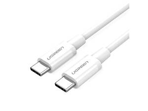 Кабель USB 2.0 Type-C M-M, 2 м, 60W Білий, ABS Cover US264 UGREEN