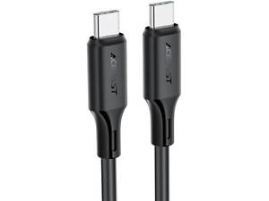 Кабель USB 2.0 Type-C M-M, 1.2м 3A 60W silicone C17-03 Black Acefast