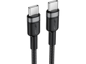 Кабель USB 2.0 Type-C M-M, 1.2 м, 60W алюмінієвий сплав Black, C22-03 Acefast