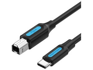 Кабель USB 2.0 Type-C M - USB BM, 2.0 м 2.4А Printer cable Vention