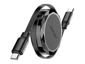 Кабель USB 2.0 Type-C M-M, 0.8м 60W подвійне витягування Black, C13-03 Acefast