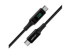 Кабель USB 2.0 Type-C M-M, 2 м, 100W, with display, C6-03 Acefast