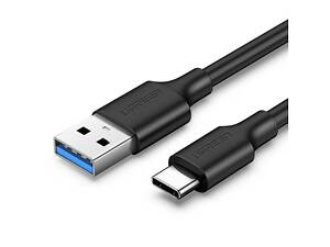 Кабель USB 3.0 AM-Type-C M, 2 м, 60W Nickel Plating Aluminum Braid Чорний, US184 UGREEN
