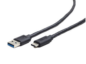 Кабель USB 3.0 AM-Type-C M, 1.5 м, Kingda, 5Gbps, чорний.