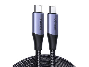 Кабель USB 3.1 Type-C M-M, 1 м, 100W (10Gbps) Чорний, US355 UGREEN
