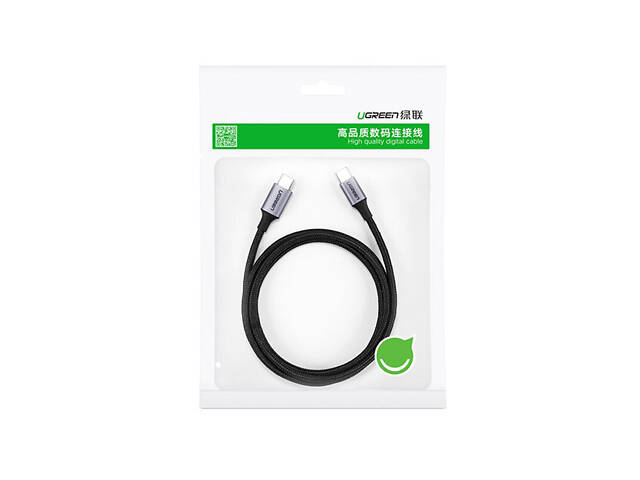 Кабель USB 3.1 Type-C M-M, 1 м, 100W (10Gbps) Чорний, US355 UGREEN - Фото 4