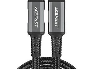 Кабель USB 4.0 Type-C M-M, 1 м 240W аудіо/відео передачі C1-09 Black-grey Acefast