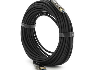 Кабель VEGGIEG HA-12 HDMI-HDMI 4K UHD, 12.0m, v2,0, OD-4.0mm, круглий, Black, коннектор Black-Metal, Box