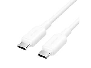 Кабель Vention USB 2.0 Type-C Male to Type-C Male 3A Cable 2M White PVC Type yL.