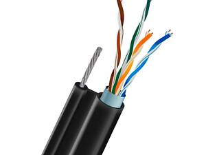 Кабель вита пара FTP CAT5E CU 0.51mm LDPE Outdoor + трос Trinix 305m